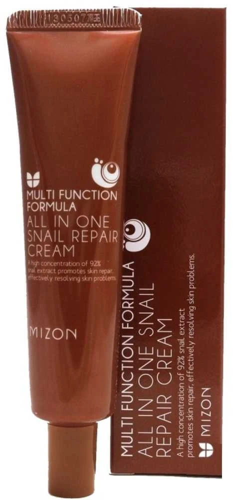 Daugiafunkcinis veido kremas Mizon All in One Snail Repair Kreminis su juodųjų sraigių ekstraktu, 35 ml