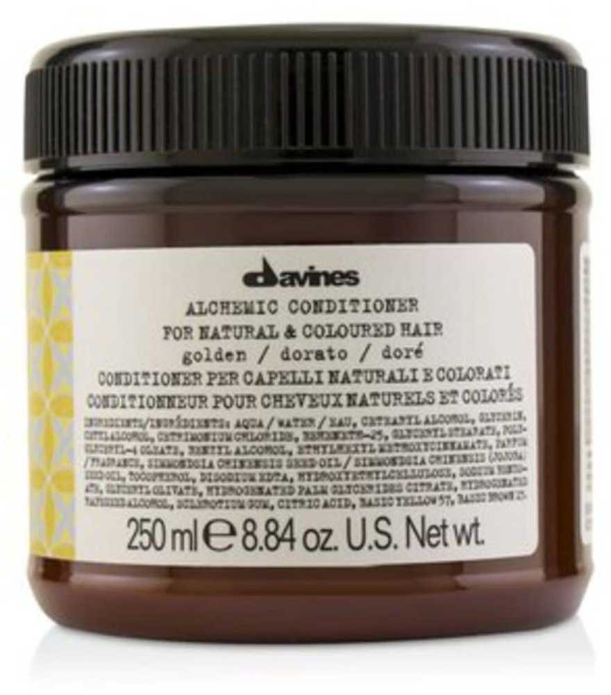 Davines ALCHEMIC Conditioner Golden dažantis kondicionierius medaus ir šiltų atspalvių blondinėms, 250 ml
