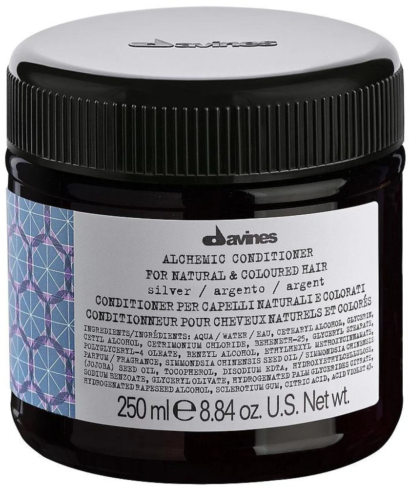 Davines ALCHEMIC Conditioner Sidabrinis kondicionierius platininėms blondinėms / šviesintiems plaukams, 250 ml