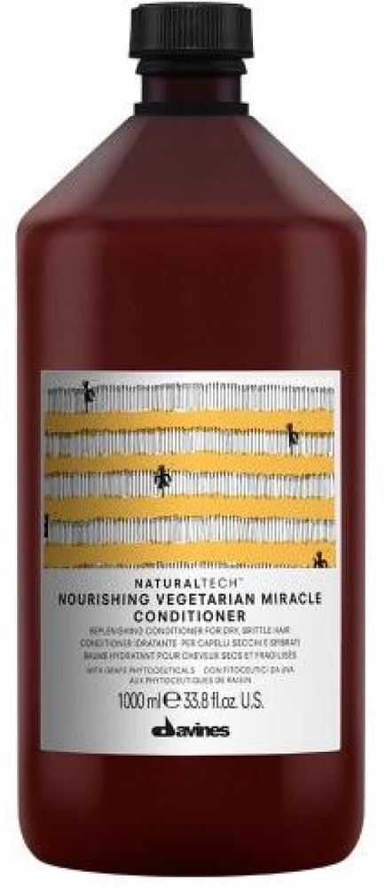 Davines NATURALTECH maitininantis Vegetarian Miracle Conditioner kondicionierius su keratinu, 1000 ml