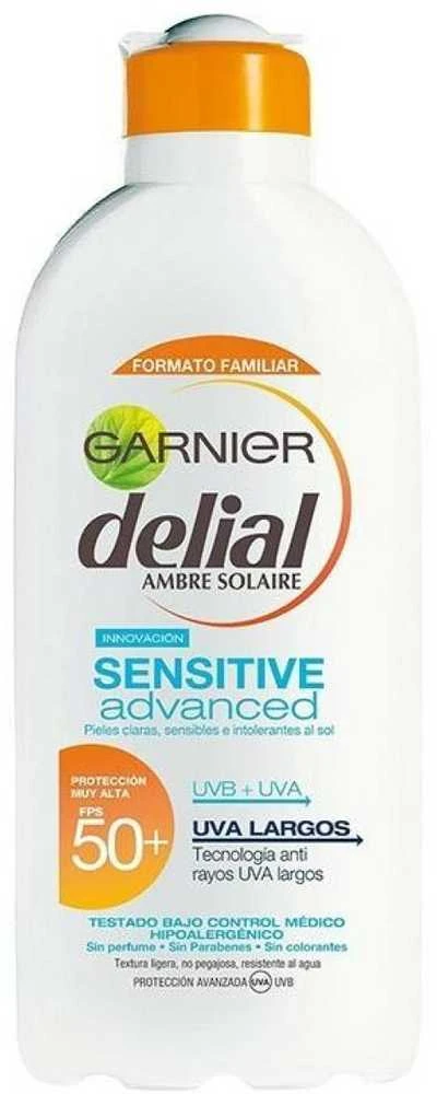 "Delial Sensitive" saulės pienelis nuo saulės Spf50 400ml