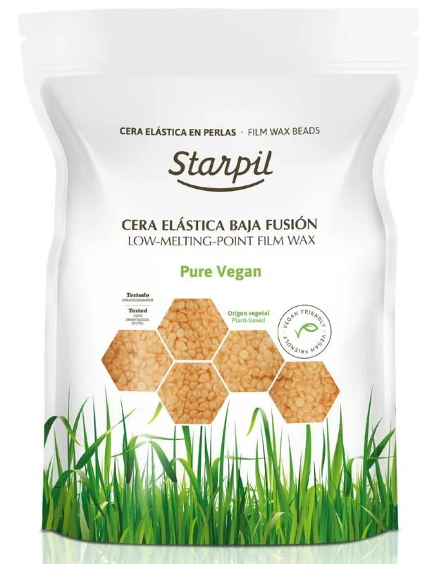 Starpil Pure Vegan vaškas granulėmis pakuotėje