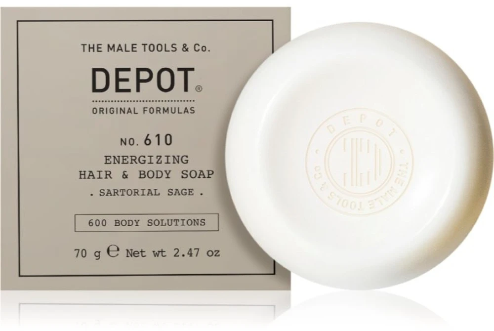 Depot 600 Body Solutions Nr. 610 drėkinantis masažinis muilas kūnui ir plaukams, 70 g