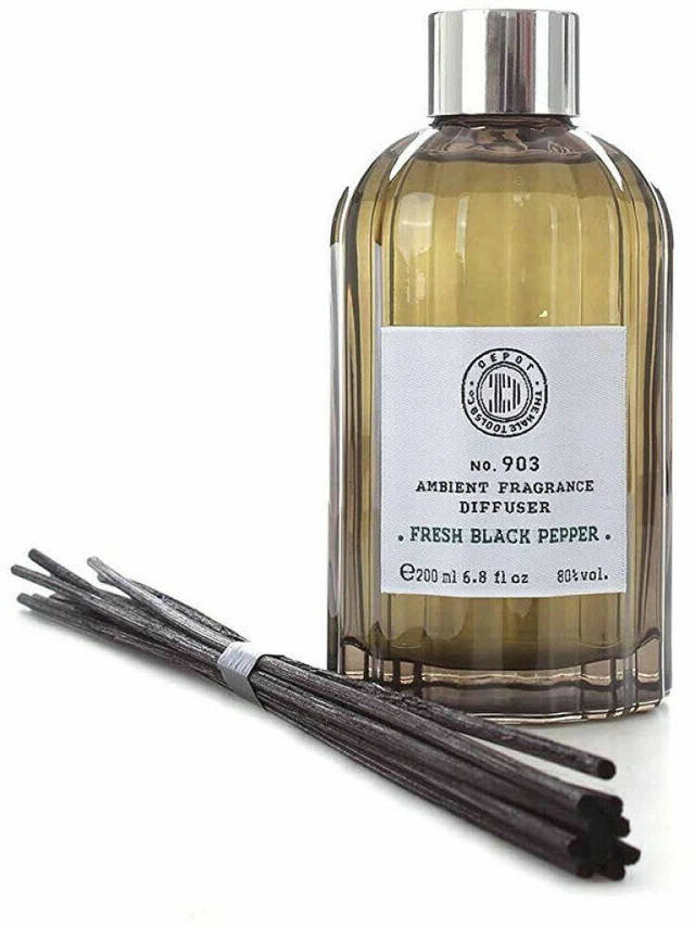 Depot 900 Scents Nr. 903 Stick Fresh juodųjų pipirų aromato kvapų skleidiklis su lazdelėmis, 200 ml