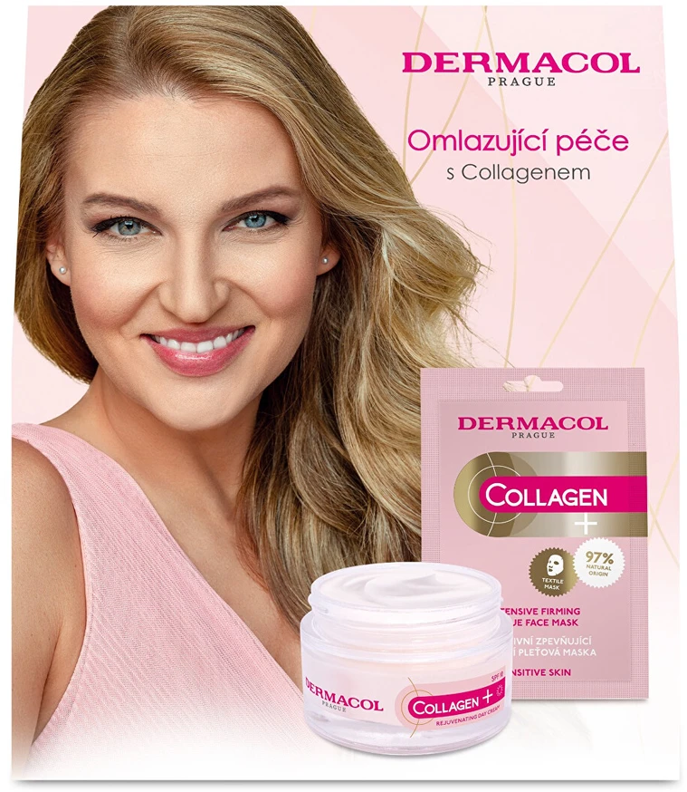 „Dermacol Collagen Plus I“ odos priežiūros dovanų rinkinys.