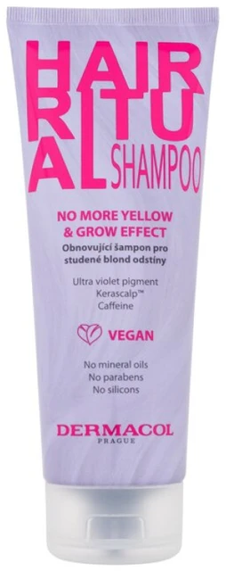 Dermacol Hair Ritual No More Geltona & Grow Šampūnas Šampūnas moterims, 250 ml