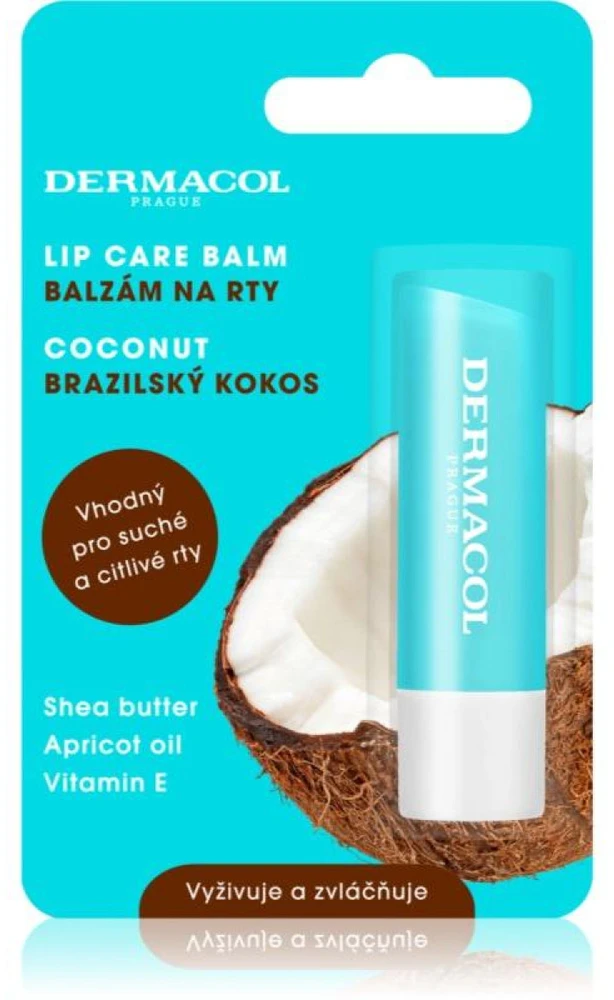 Dermacol Lip care Balm Coconut lūpų balzamas, 4.8 g
