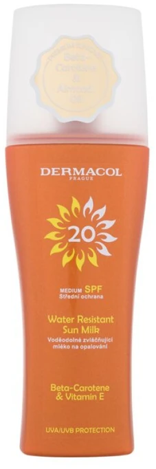 Dermacol Sun Vanduo Resistant Milk Purškiklis Sun Losjonas kūnui
