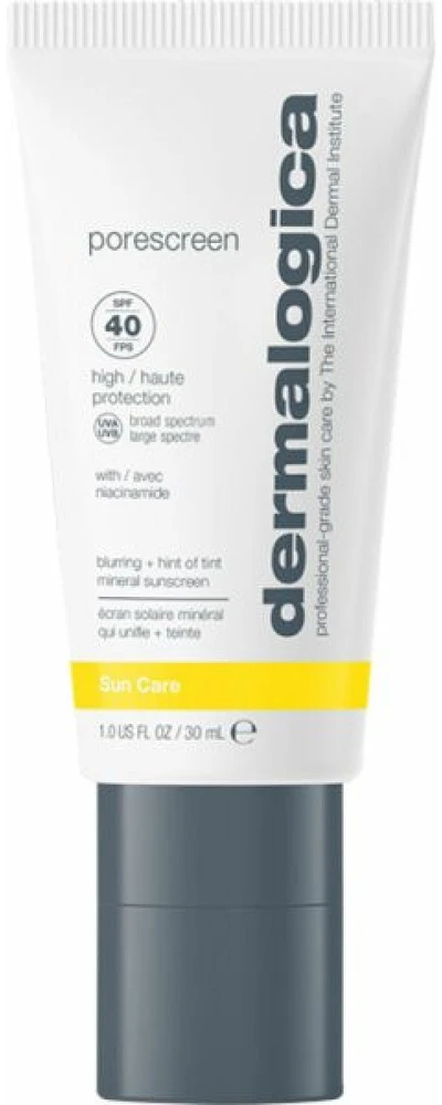 Dermalogica Sun Care PoreScreen Mineral Sunscreen SPF 40 apsauginis veido kremas nuo saulės, 30 ml