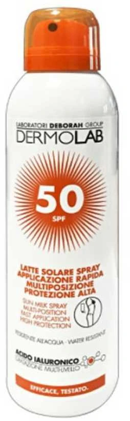 Dermolab Sun Milk Purškiklis Spf50 purškiamas pienelis nuo saulės Spf50 150ml