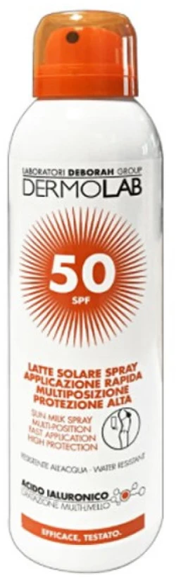 Dermolab Sun Milk Purškiklis Spf50 purškiamas pienelis nuo saulės Spf50 150ml
