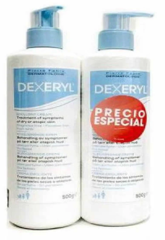 Dexeryl Emollient Creme Dry Skin Kūno kremas, 2 x 500 g