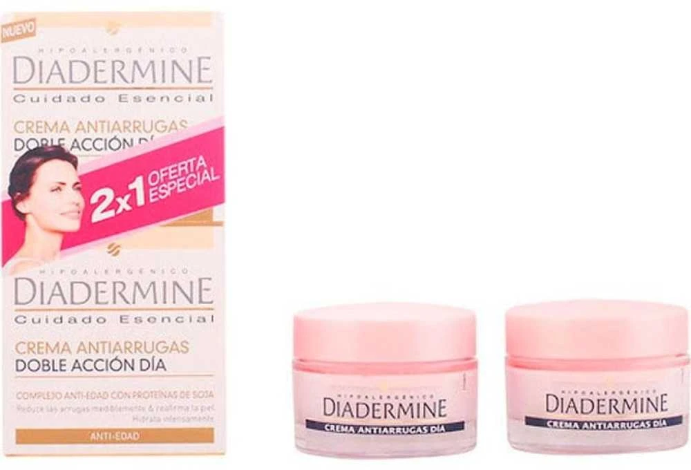 "Diadermine" dvigubo poveikio dieninis kremas nuo raukšlių 50 ml 2 dalių rinkinys
