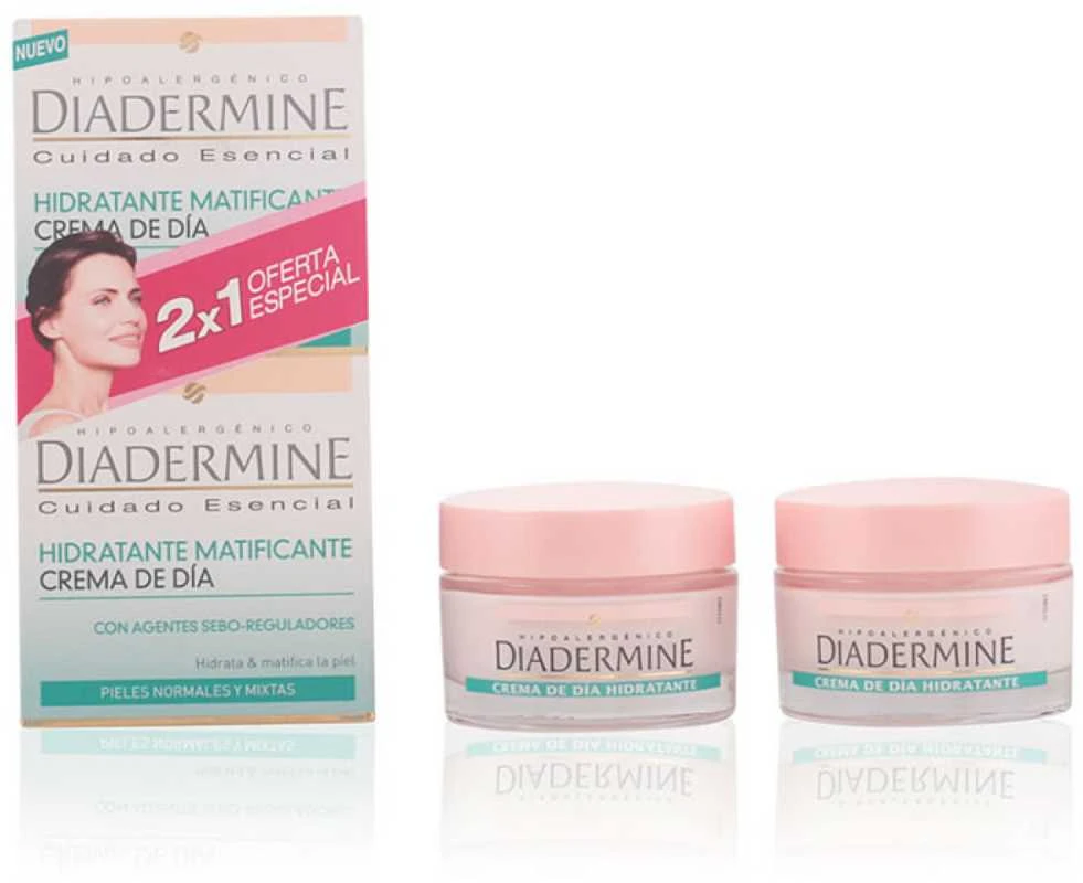 Diadermine Moisturizing Mattifying Day Kreminis, 50 ml Set 2 Pieces