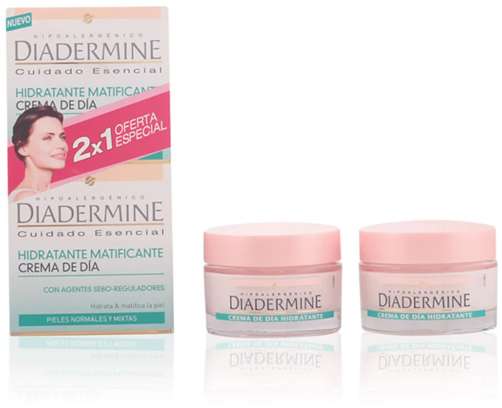 Diadermine Moisturizing Mattifying Day Kreminis, 50 ml Set 2 Pieces
