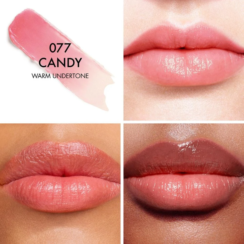 Christian Dior Dior Addict Lip Glow Balm drėkinamasis, lūpų spalvą paryškinantis balzamas, atspalvis: 077 Candy, 3.2 g