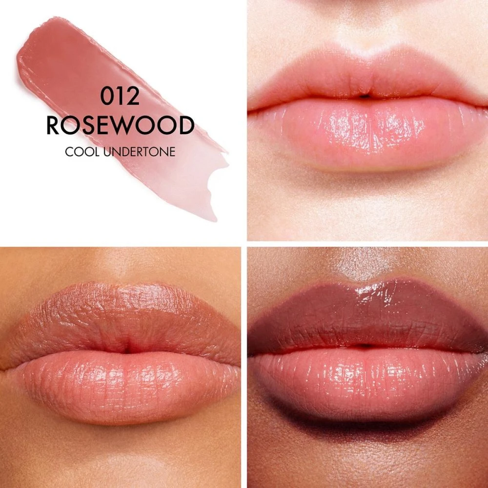 Dior Addict Lip Glow Balm drėkinamasis, lūpų spalvą paryškinantis balzamas, atspalvis: 012 Rosewood, 3.2 g
