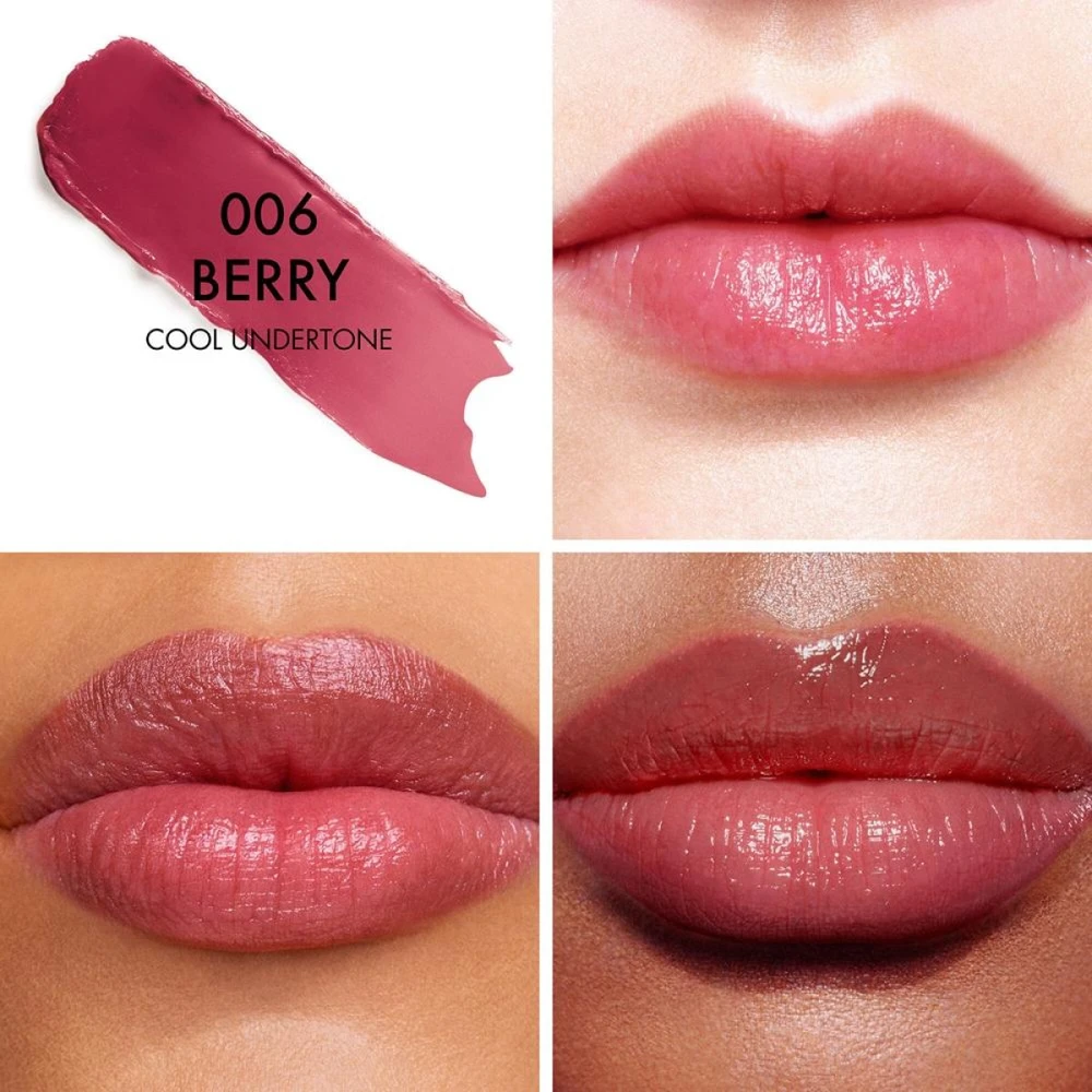 Christian Dior Dior Addict Lip Glow Balm drėkinamasis, lūpų spalvą paryškinantis balzamas, atspalvis: 006 Berry, 3.2 g