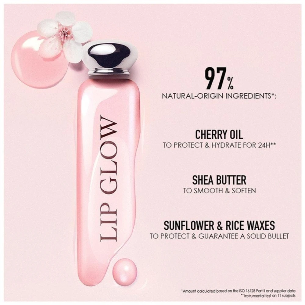 Christian Dior Dior Addict Lip Glow Balm drėkinamasis, lūpų spalvą paryškinantis balzamas, atspalvis: 007 Raspberry, 3.2 g