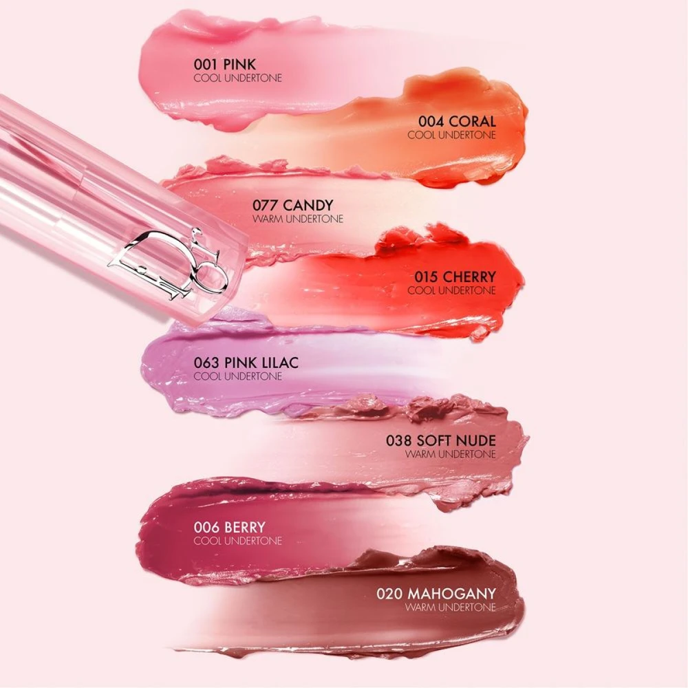 Dior Addict Lip Glow Balm drėkinamasis, lūpų spalvą paryškinantis balzamas, atspalvis: 004 Coral, 3.2 g