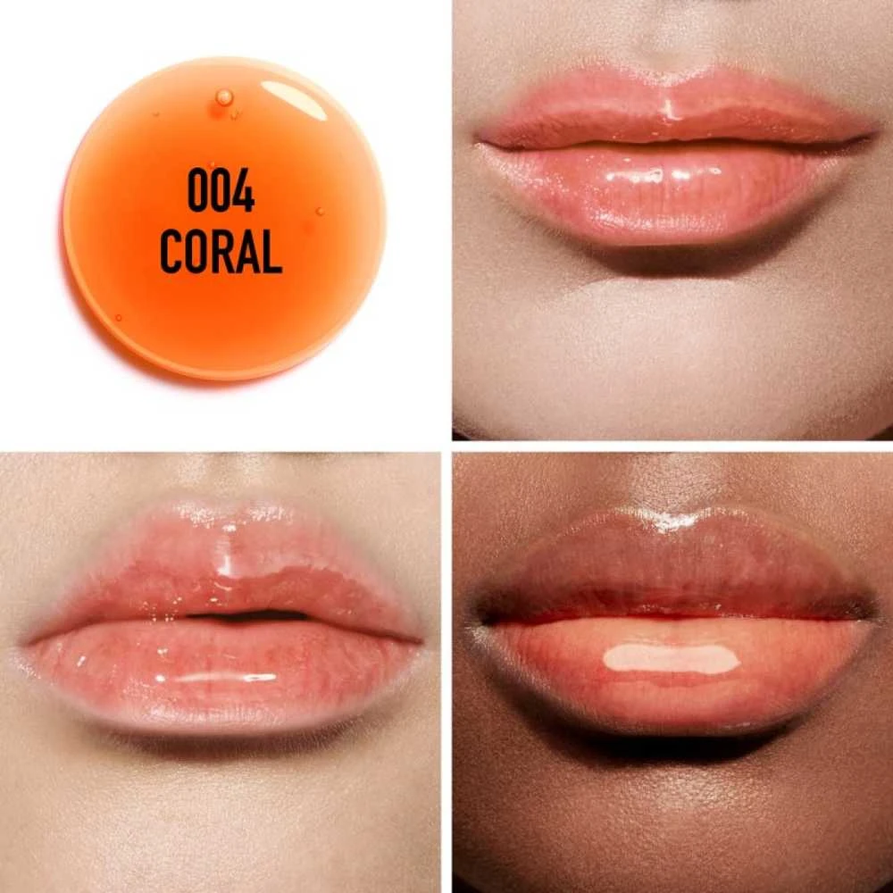 Dior Addict Lip Glow Oil maitinamasis lūpų spalvą paryškinantis aliejus, 6ml, spalva: 004 Coral