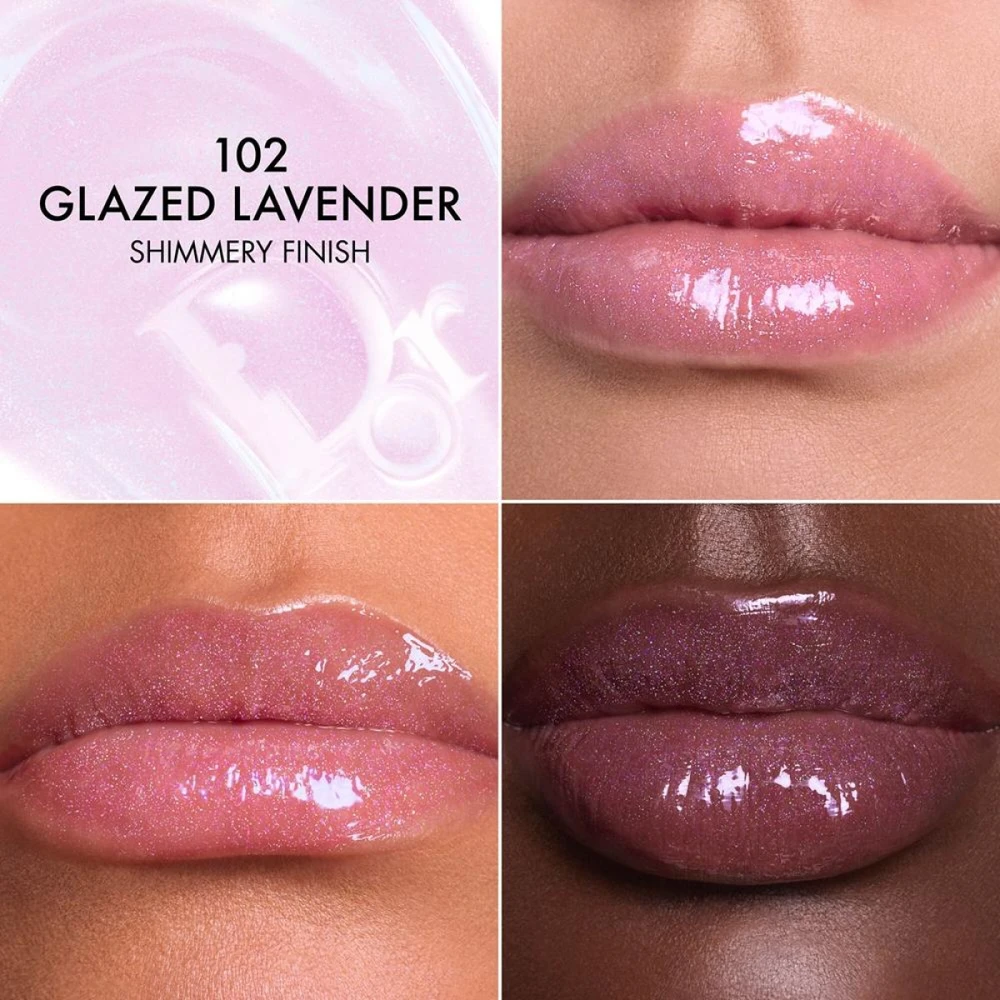 Dior Addict Lip Glow Butter lūpų blizgis, atspalvis: 102 Glazed Lavender, 10 ml