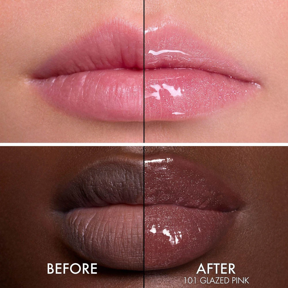 Dior Addict Lip Glow Butter lūpų blizgis, atspalvis: 101 Glazed Pink, 10 ml