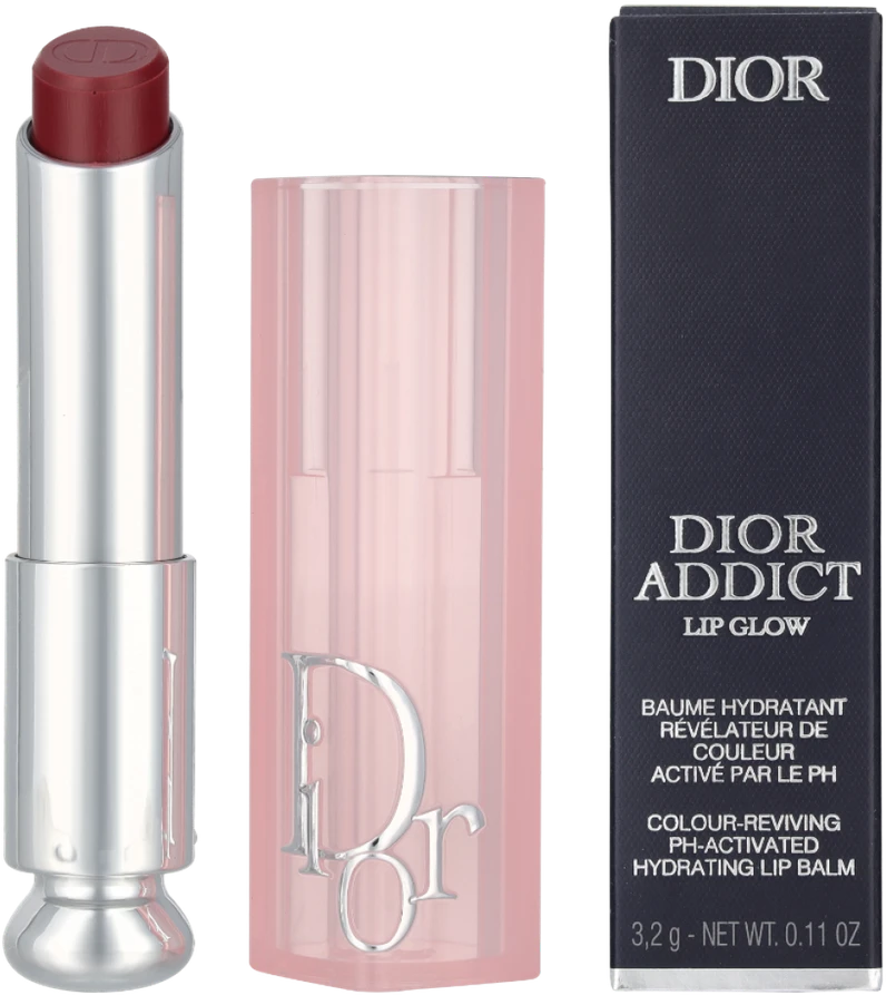 Christian Dior Dior Addict Lip Glow Balm drėkinamasis, lūpų spalvą paryškinantis balzamas, atspalvis: 006 Berry, 3.2 g