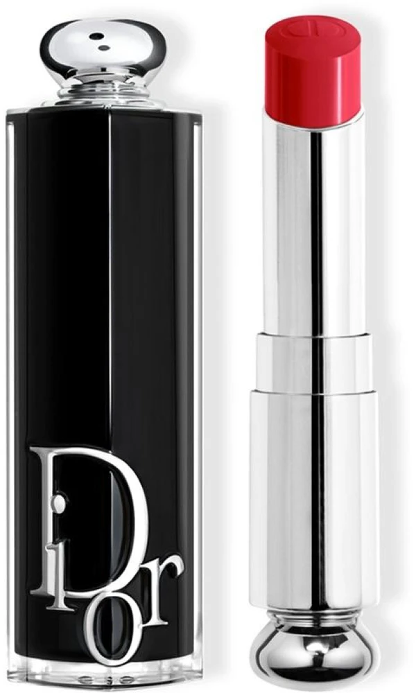 Christian Dior DIOR Dior Addict Shine Lipstick blizgūs lūpų dažai, atspalvis: 758 Lady Raudona, 3,2 g
