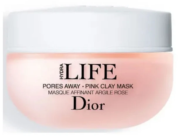 Dior Hydra Life Pores Away Rožinė Clay Mask, 50 ml
