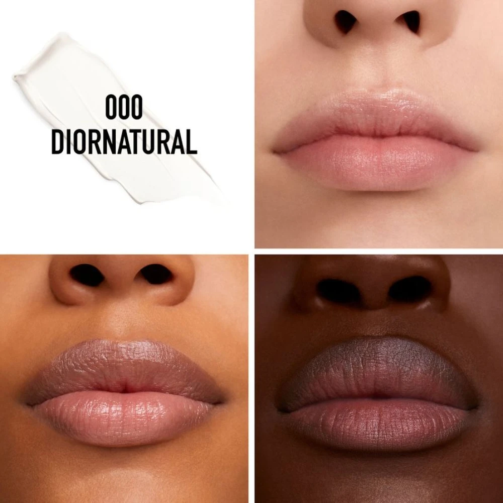 DIOR Rouge Dior Balm drėkinantis lūpų balzamas, atspalvis: 000 Diornatural, 3,2 g