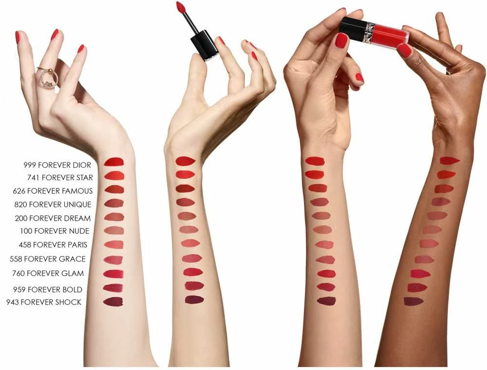 DIOR Rouge Dior Forever Liquid skysti matiniai lūpų dažai, 558 Forever Grace, 6 ml