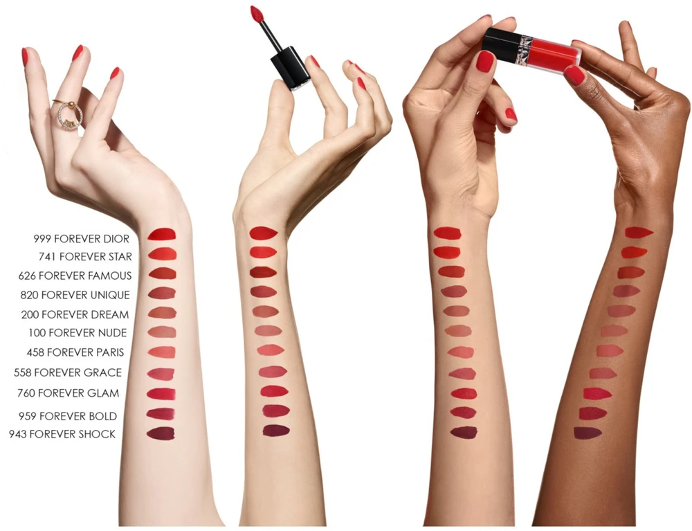 DIOR Rouge Dior Forever Liquid skysti matiniai lūpų dažai, 558 Forever Grace, 6 ml
