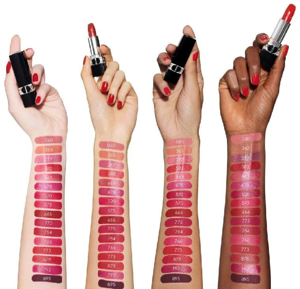 Shiseido Dior Rouge Dior Papildomas Lipstick ilgalaikiai lūpų dažai, atspalvis: 760-Favourite Velvet, 3,5 g