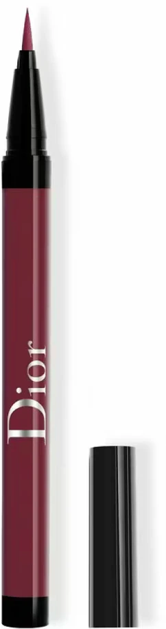 Christian Dior Diorshow On Stage Atsparus vandeniui Ultra-Flexible Felt Tip Matte Liquid Akių apvadas 866 Satin Maroon 0.55 ml
