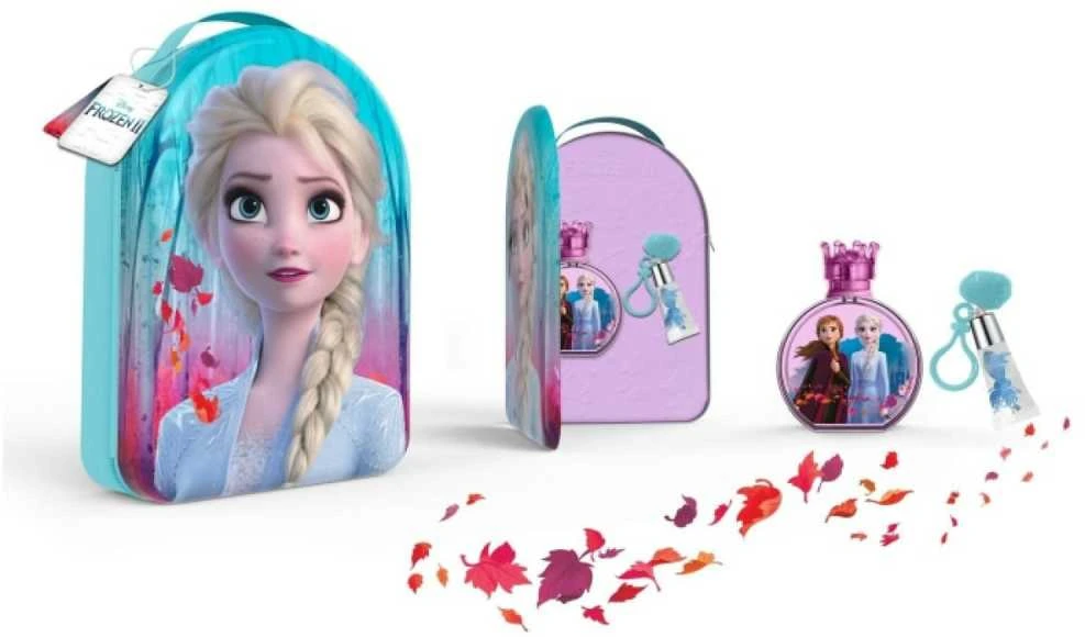 Fragrances For Children 3 dalių rinkinys Disney Frozen II Backpack Eau De Toilette Purškiklis, 100ml