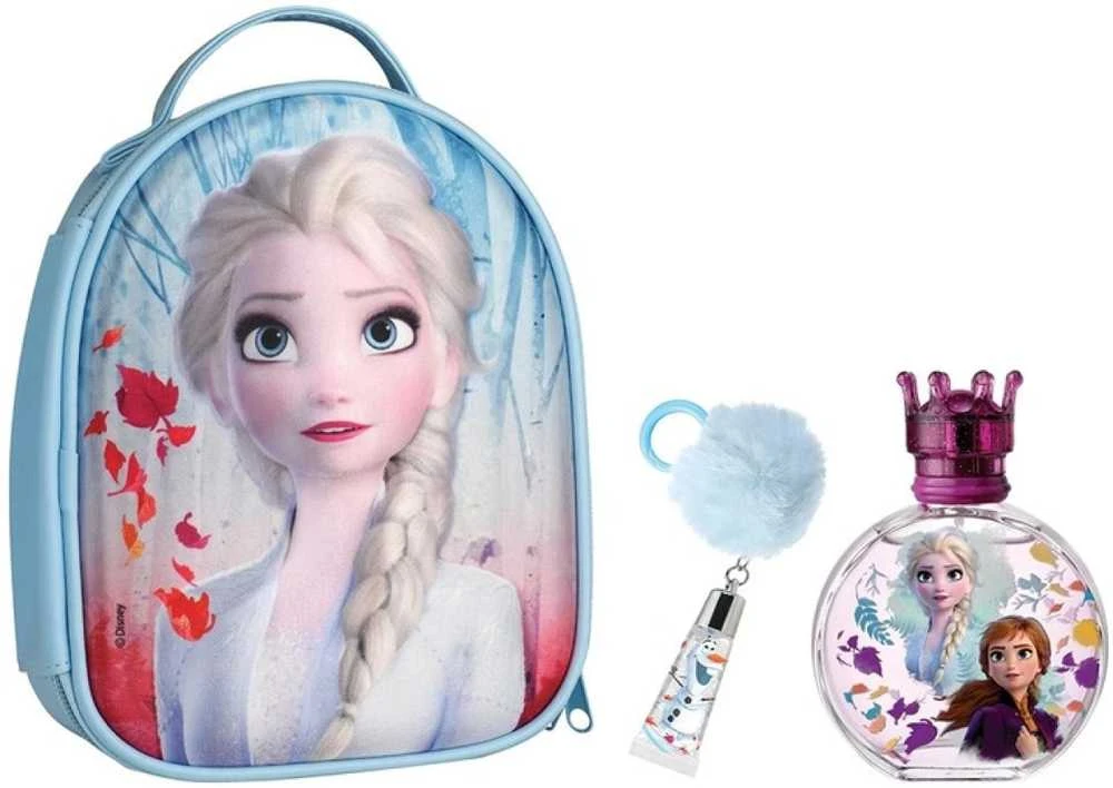 Fragrances For Children 3 dalių rinkinys Disney Frozen II Backpack Eau De Toilette Purškiklis, 100ml