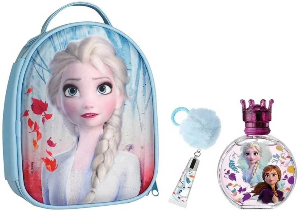 Fragrances For Children 3 dalių rinkinys Disney Frozen II Backpack Eau De Toilette Purškiklis, 100ml