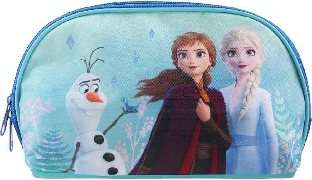 Disney Frozen II vaikiškos kosmetikos rinkinys (EDT tualetinis vanduo, 50 ml + dušo želė, 100 ml + kosmetinė)