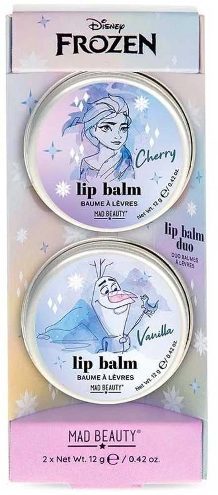 Disney Mad Beauty Frozen Lip Duo lūpų balzamų rinkinys vaikams, 2 x 12 g