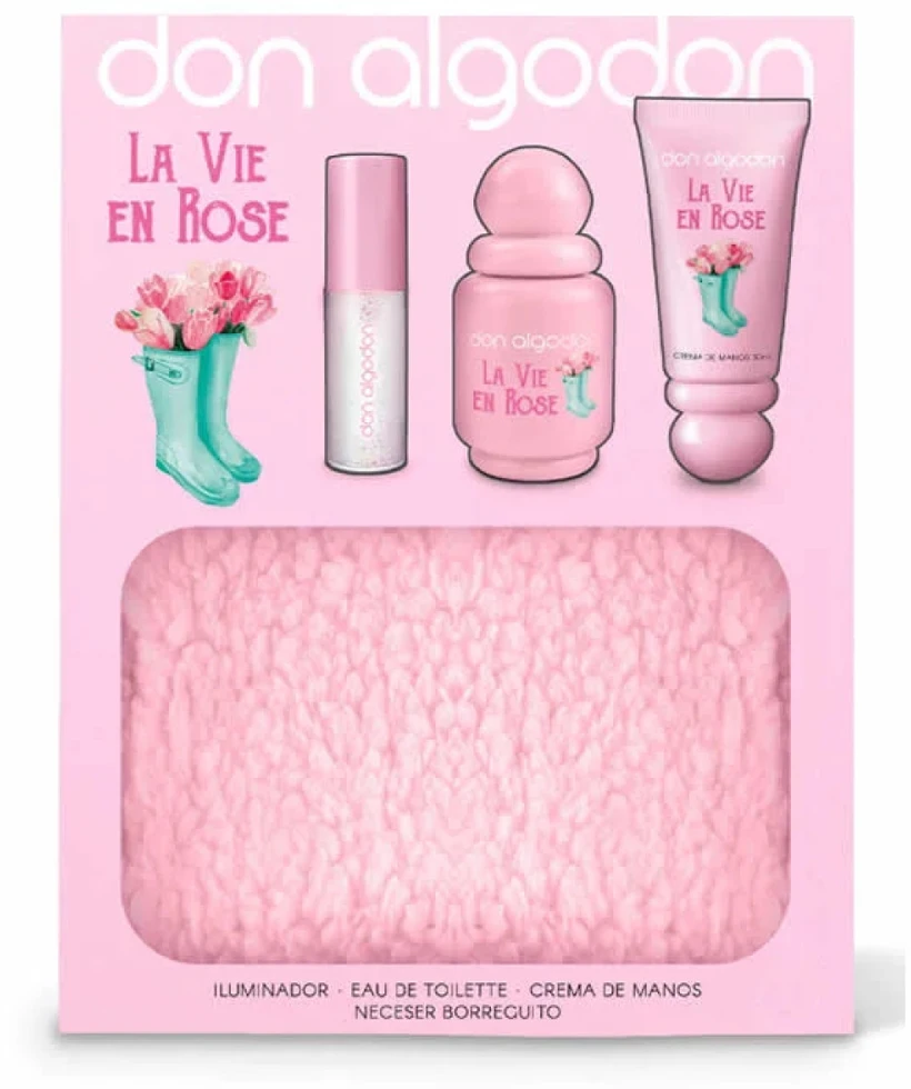 Don Algodon La Vie En Rose Eau De Toilette Purškiklis, 30 ml Set 4 Pieces