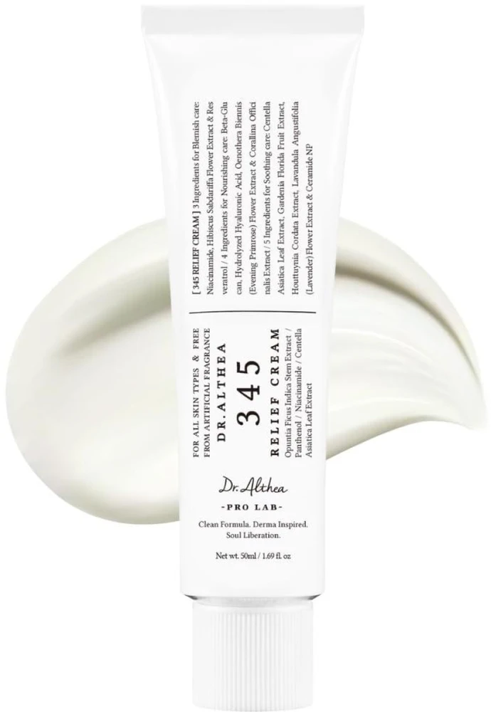 Dr.Althea 345 Relief Cream Atkuriamasis veido kremas, 50 ml