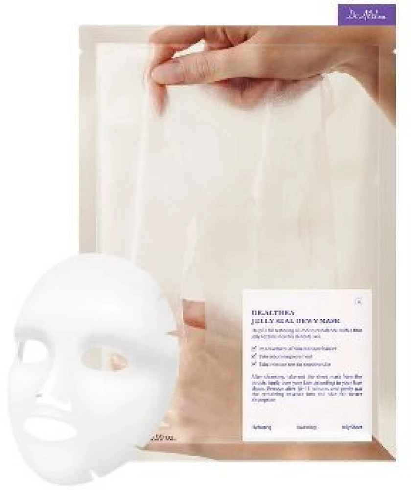 Dr. Althea Jelly Seal Dewy Mask dvisluoksnė gelinė lakštinė kaukė veidui, 4 x 28 g