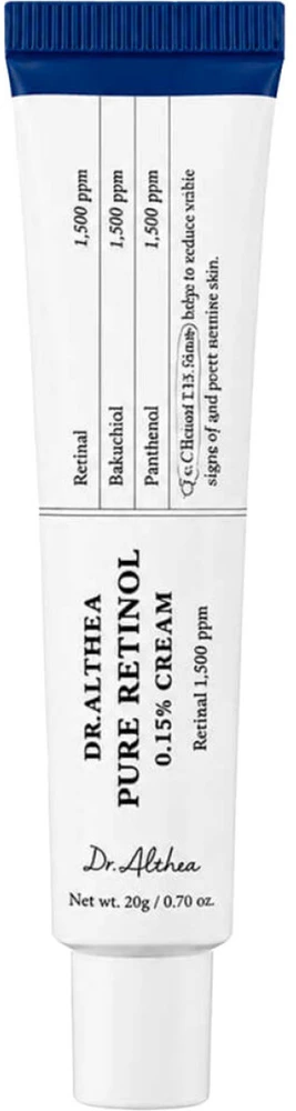 Dr. Althea Pure Retinol 0.15% Kreminis veido kremas, 20 g