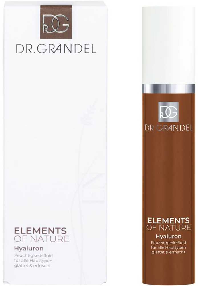 Dr. Grandel ELEMENTS OF NATURE Hyaluron Intensive Moisturizer drėkinantis veido kremas-serumas nuo raukšlių, 50 ml