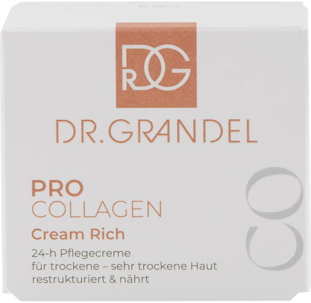 Dr. Grandel PRO COLLAGEN Kreminis Rich maitinamasis veido kremass sausai odai, 50 ml