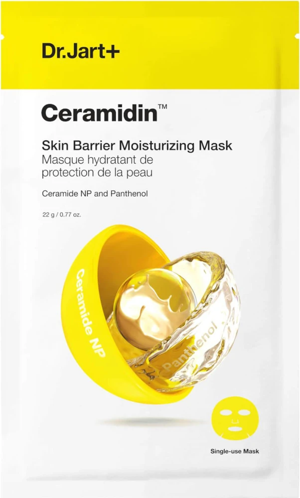 Dr. Jart+ Ceramidin Skin Barrier Moisturizing Mask drėkinamoji veido kaukė su keramidais, 22 g