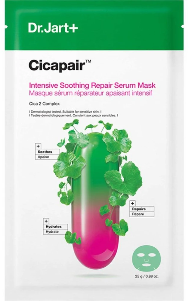 Dr. Jart+ Cicapair Intensive Soothing Repair Serum Mask veido kaukė, 25 g
