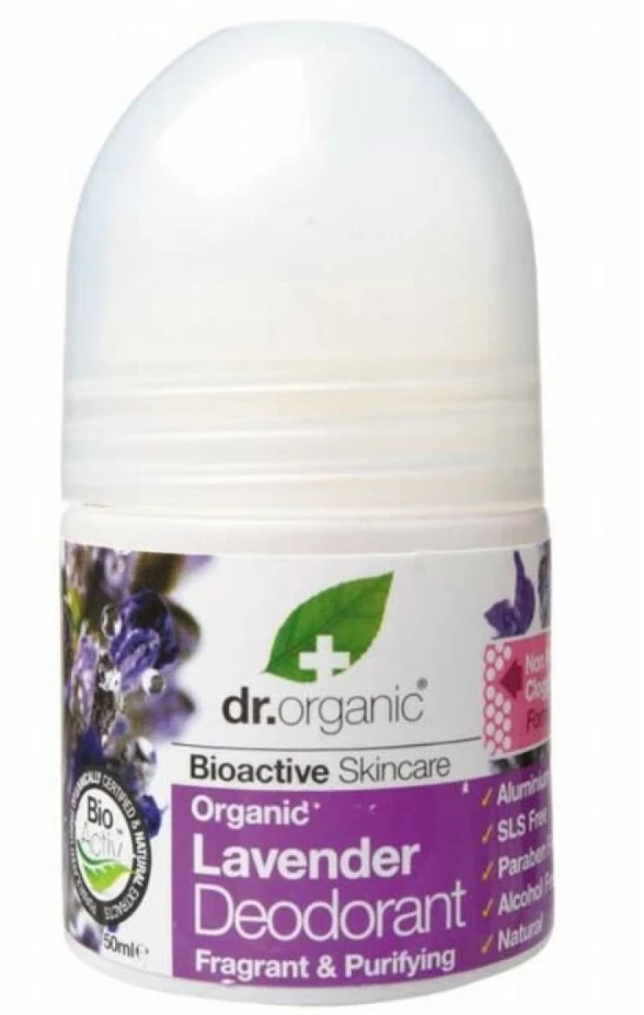 Dr. Organic Lavender Dezodorantas Roll On rutulinis dezodorantas, 50 ml