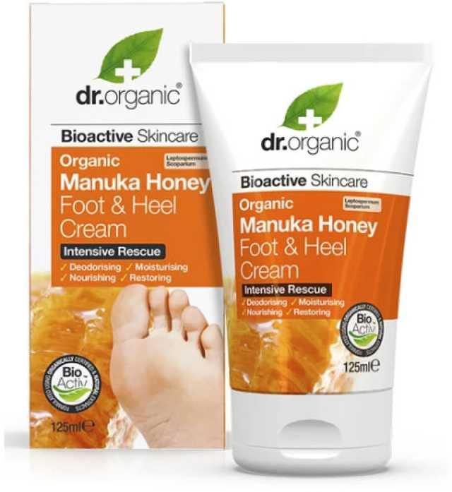 Dr. Organic Manuka Honey Foot Kreminis pėdų kremas, 125 ml